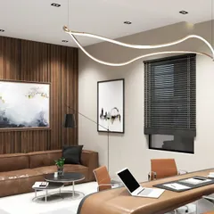 A closer look at the MD cabin concept, focusing on the informal meeting area. A comfortable leather sofa set against a warm, wood-paneled wall creates a perfect space for discussions, blending business with a touch of residential comfort.