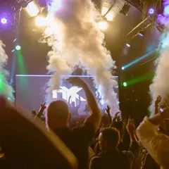 The moment the CO2 cannons blast during my set in Mauritius. These special effects add another layer of excitement to my festival performances, creating high-impact moments that the crowd loves.
