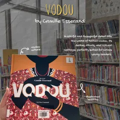 'Vodou' by Camille Tisserand is a beautifully illustrated book perfect for young readers curious about Haitian culture. It's part of our diverse collection that explores global Francophone heritage.