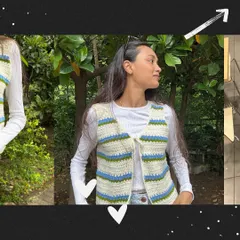 Thankfully, the fix was easy and the vest turned out perfect in the end. This is the final, corrected version of the tie-front floral vest.