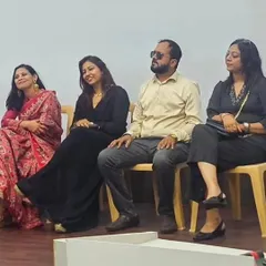 Seated on the panel for 'The Art of Emceeing' training event. Sharing my experiences and answering questions from the audience was a truly fulfilling experience.