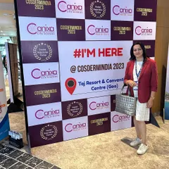 Attending the COSDERMINDIA 2023 conference in Goa. These events are crucial for collaborating with peers and staying informed about new developments in cosmetic dermatology.