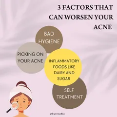 Your acne might be worsening due to a few key factors. Picking at pimples, consuming inflammatory foods like dairy and sugar, bad hygiene, and self-treating without a proper diagnosis can all exacerbate the issue. A professional consultation is the best first step.
