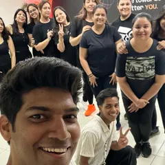 A happy selfie with the crew after a great class. These smiles are what it's all about for me.