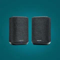 The Denon Home 150 is a compact but powerful smart speaker. It's an excellent starting point for a whole-home audio system, offering dynamic sound, Wi-Fi and Bluetooth connectivity, and HEOS Built-in for seamless multi-room music streaming.