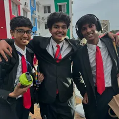 The faces of a winning team! These boys put in so much effort, balancing team dynamics and technical challenges. It's a brilliant learning experience that goes way beyond just building a robot.