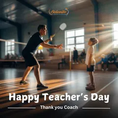 Behind every powerful smash is a coach who believed and guided. Happy Teacher's Day to all the coaches who build champions on and off the court.