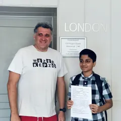 This is the result of dedication. We celebrate with our student Sathvik Adiga and his coach after he achieved the prestigious International Master (IM) title. Our FIDE-rated coaches are committed to guiding students to the highest levels of chess.