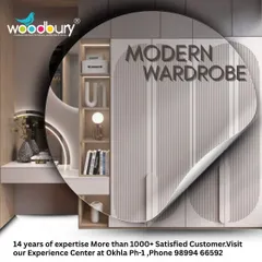A wardrobe and vanity in one. This custom unit combines clothing storage with a dedicated dressing table, complete with a mirror, lighting, and shelves for makeup and accessories. It’s a perfect fit for a modern bedroom.