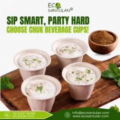 Sip smart and party hard with CHUK beverage cups. Made from sugarcane bagasse, these cups are a sustainable and stylish choice for caterers, event planners, and anyone who cares about the planet.