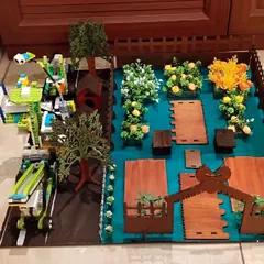 A smart garden project by the 'Tech Titans' team. This FLL Explorer project uses LEGO robotics and sensors to automate watering and care for a miniature garden.