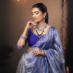 The overall look is one of minimalist fashion and radiance, perfect for a modern bride who wants to make a statement.