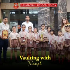 Our girls' gymnastics team proudly holds their "Best Disciplined Team" trophy from the 2nd Inter School Artistic Gymnastics Championships. This award highlights our emphasis on sportsmanship and character alongside athletic skill.