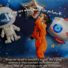 Busting a myth: "Props make the picture." The truth is, your baby is the star. Props are just aids; the real magic comes from capturing a genuine moment and your baby's unique personality.