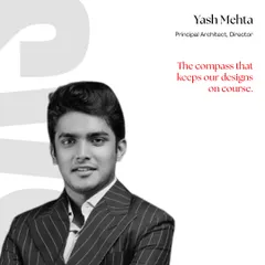 Meet Yash Mehta, Principal Architect and Director. He is the compass that keeps our designs on course, ensuring every project moves from process to philosophy.