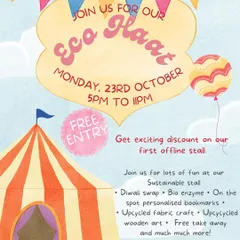 An invitation to our Eco Haat at Heritage Max. Our sustainable stall featured a Diwali swap, on-the-spot bio-enzyme making, upcycled crafts, and free takeaways for a fun-filled evening.