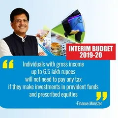 Understanding income slabs is fundamental to tax planning. This update from the Interim Budget 2019-20 shows how individuals with gross income up to 6.5 lakh rupees could avoid paying tax by making specified investments, a strategy we help our clients implement.
