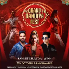 I specialize in making festive events unforgettable. Here's the poster for the Grand Dandiya Fest, where I played alongside other top DJs to create a massive, traditional Garba and Dandiya celebration.