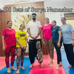 We did it. Together, our dedicated members completed 108 sets of Surya Namaskar. This is what happens when you combine personal determination with community motivation. Bahut badhiya.