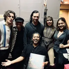 A dream come true, meeting the incredible jazz artist Veronica Swift and her band after their fiery performance at the NCPA.