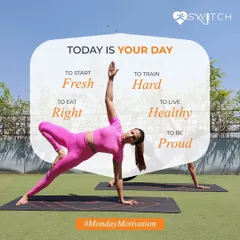 Today is your day. A little motivation to start fresh, train hard, eat right, live healthy, and be proud of every step you take.