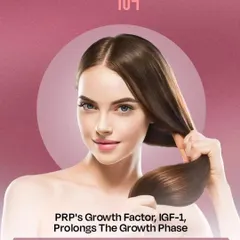 The secret to fuller, stronger hair lies in extending the growth phase. Our PRP treatments are rich in growth factors like IGF-1, which prolong this crucial phase, resulting in healthier and longer hair.
