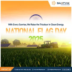 On National Flag Day, we honor the symbol of our unity and progress. The values our flag represents guide us as we harness the power of the sun to build a self-reliant and sustainable India.
