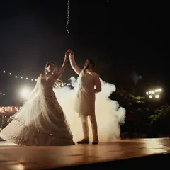 A beautiful shot from a wedding Sangeet performance. We love bringing our dance to such happy occasions and being a part of the celebration.