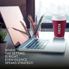 Find your focus in a dynamic environment. A laptop and a fresh coffee from Costa are all you need for a productive afternoon. The ambient energy of our cafes provides a great backdrop for strategic thinking.