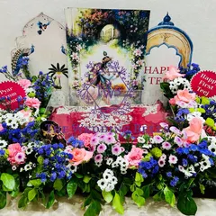 A look back at our Teej packing, done in the original grand style with fresh florals. This hamper is perfect for a bride-to-be or for Karwachauth.