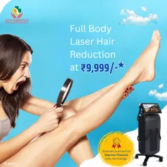 Achieve smooth skin all over with our full body laser hair reduction package, starting at just ₹9,999. We use the advanced Soprano Titanium laser, a leading technology for safe and effective results.