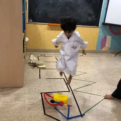 And it's a launch! The excitement of seeing their own rocket fly is a powerful learning moment for our young scientists.