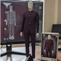 From a digital blueprint to a perfectly tailored outfit. This deep maroon Jodhpuri suit with subtle chest embroidery is another example of our modern design process, ensuring precision in every garment we create.