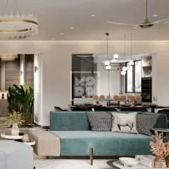 The living room isn't just a space; it's the heart of togetherness. We designed this area to be perfect for everything from movie marathons to endless laughter, a place where memories are made.