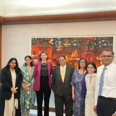 Our team with the British High Commissioner and her delegation, reinforcing our role in key international legal and trade dialogues.