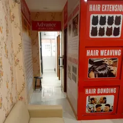 The hallway of my clinic, where you can see more information about the hair replacement services I provide. I aim to create an informative and professional atmosphere.