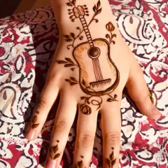 For the little music lover. A cute guitar design for a child's hand. Seeing the smiles on kids' faces is pure joy.