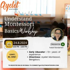 Join my "Understand Montessori Basics" online workshop. This 2-hour session is a perfect introduction for homeschooling parents or anyone curious about the core principles of Montessori, covering everything from child development to the 5-point curriculum.