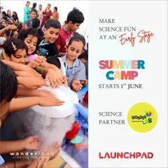 Science becomes magic in our hands-on experiments. Here, children are captivated by a dry ice demonstration, learning about scientific principles through safe and exciting sensory exploration.