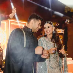 The happy couple, Diya and Arya, sharing a dance at their 'Midnight Marrakesh' Sufi night. Seeing these moments of pure joy is the ultimate reward for all the hard work.