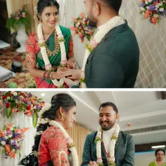 A collage of the ring ceremony, showing the smiles and loving glances as the couple officially gets engaged. These are the moments that mark the beginning of forever.