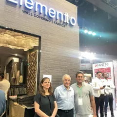 A wonderful moment with the visionary architect, Mr. Panthaki, at our exhibition booth. We value these inspiring conversations with industry leaders, which enrich our creative process and strengthen our connections within the design community.