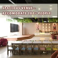 Our spacious venue is designed to comfortably accommodate over 200 guests, making it the perfect choice for grand birthday parties, milestone celebrations, and large family gatherings.