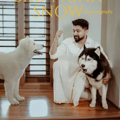 I believe pets are family too. This fun and heartwarming portrait of a groom with his two huskies is a perfect example of a lifestyle shoot that captures genuine personality.