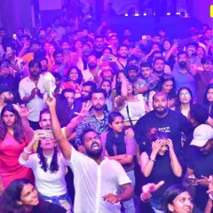 A shot of the incredible crowd at Hydra during a packed Saturday night. The energy from a full house like this is absolutely electric.