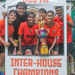 The SGS Panthers, crowned Inter-House Champions. These moments of team triumph are the highlight of our internal tournaments.