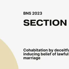 Section 81 of the BNS 2023 provides legal recourse for women who were deceived into cohabitation through a false promise of marriage. This is a serious offense, and I can help you seek justice.