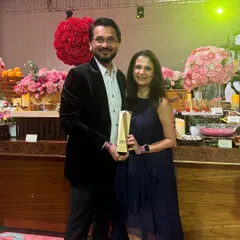 Posing with our award from the India's Best Wedding Makers. It's moments like these that make all the hard work and long hours incredibly fulfilling.