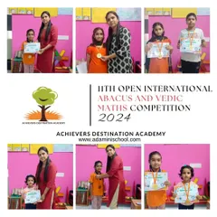 More proud moments from the 11th Open International Abacus and Vedic Maths Competition in Vidhyanagar, Harihar. Our students and their trainer celebrate their well-deserved success. Congratulations, champions!