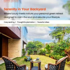 Serenity in your own backyard. This green retreat is designed to calm the soul and elevate your lifestyle with its peaceful vibes.